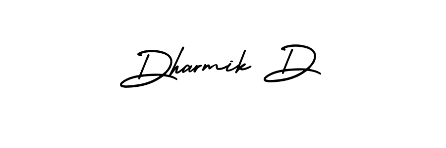 Make a beautiful signature design for name Dharmik D. Use this online signature maker to create a handwritten signature for free. Dharmik D signature style 3 images and pictures png
