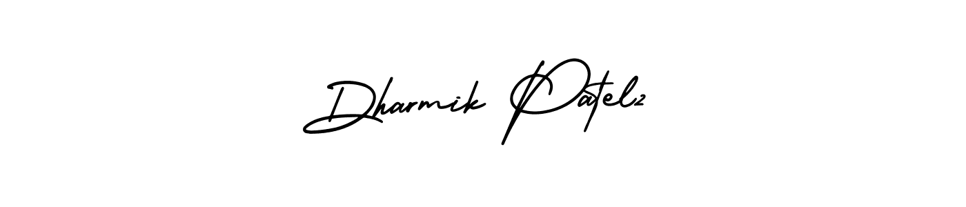 AmerikaSignatureDemo-Regular is a professional signature style that is perfect for those who want to add a touch of class to their signature. It is also a great choice for those who want to make their signature more unique. Get Dharmik Patel2 name to fancy signature for free. Dharmik Patel2 signature style 3 images and pictures png