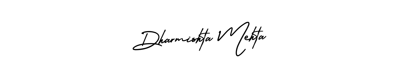 Design your own signature with our free online signature maker. With this signature software, you can create a handwritten (AmerikaSignatureDemo-Regular) signature for name Dharmishta Mehta. Dharmishta Mehta signature style 3 images and pictures png