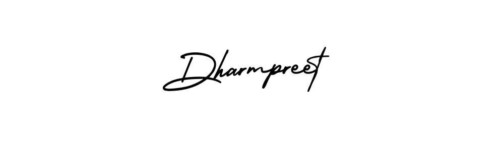 Make a beautiful signature design for name Dharmpreet. With this signature (AmerikaSignatureDemo-Regular) style, you can create a handwritten signature for free. Dharmpreet signature style 3 images and pictures png