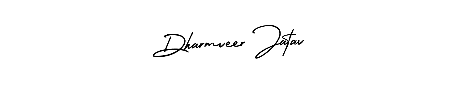 How to make Dharmveer Jatav name signature. Use AmerikaSignatureDemo-Regular style for creating short signs online. This is the latest handwritten sign. Dharmveer Jatav signature style 3 images and pictures png