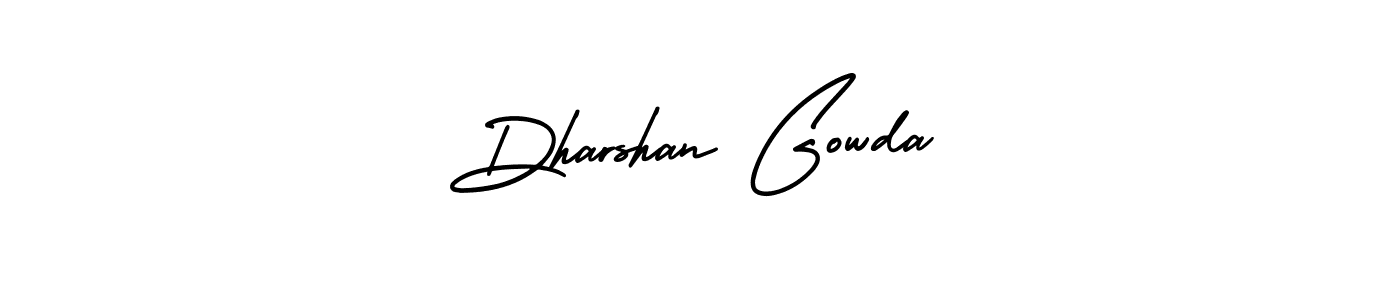if you are searching for the best signature style for your name Dharshan Gowda. so please give up your signature search. here we have designed multiple signature styles  using AmerikaSignatureDemo-Regular. Dharshan Gowda signature style 3 images and pictures png