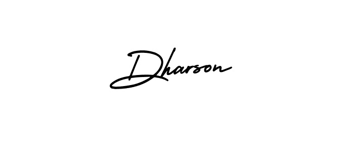 Also You can easily find your signature by using the search form. We will create Dharson name handwritten signature images for you free of cost using AmerikaSignatureDemo-Regular sign style. Dharson signature style 3 images and pictures png