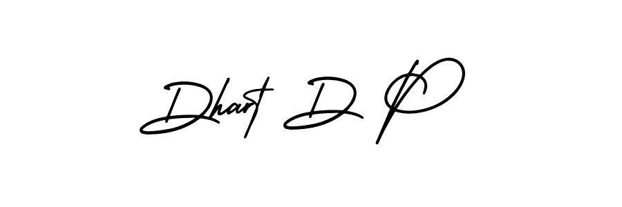 Dhart D P stylish signature style. Best Handwritten Sign (AmerikaSignatureDemo-Regular) for my name. Handwritten Signature Collection Ideas for my name Dhart D P. Dhart D P signature style 3 images and pictures png