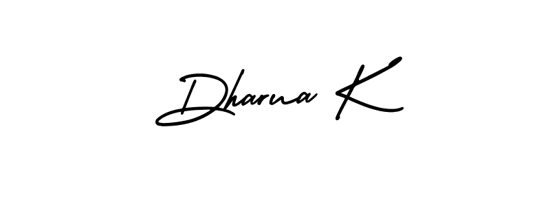 Make a beautiful signature design for name Dharua K. Use this online signature maker to create a handwritten signature for free. Dharua K signature style 3 images and pictures png