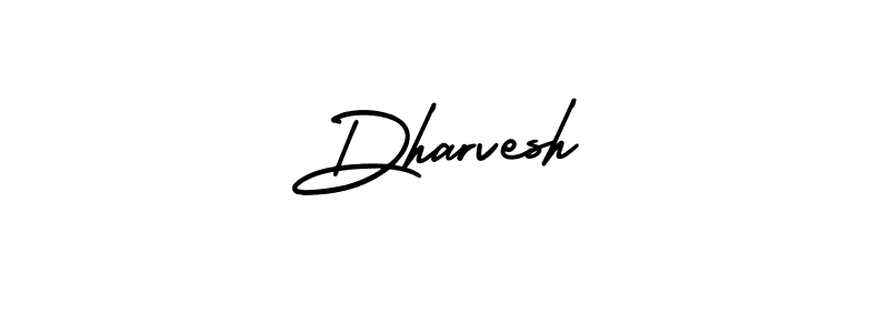 Dharvesh stylish signature style. Best Handwritten Sign (AmerikaSignatureDemo-Regular) for my name. Handwritten Signature Collection Ideas for my name Dharvesh. Dharvesh signature style 3 images and pictures png