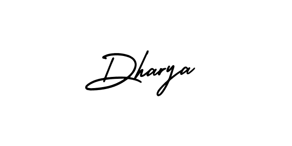 It looks lik you need a new signature style for name Dharya. Design unique handwritten (AmerikaSignatureDemo-Regular) signature with our free signature maker in just a few clicks. Dharya signature style 3 images and pictures png