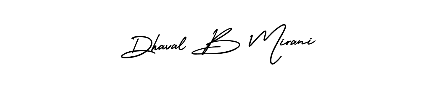 Also You can easily find your signature by using the search form. We will create Dhaval B Mirani name handwritten signature images for you free of cost using AmerikaSignatureDemo-Regular sign style. Dhaval B Mirani signature style 3 images and pictures png