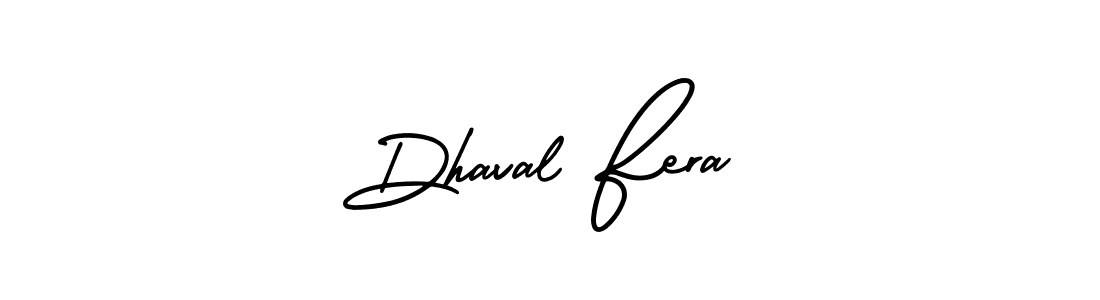 Make a short Dhaval Fera signature style. Manage your documents anywhere anytime using AmerikaSignatureDemo-Regular. Create and add eSignatures, submit forms, share and send files easily. Dhaval Fera signature style 3 images and pictures png