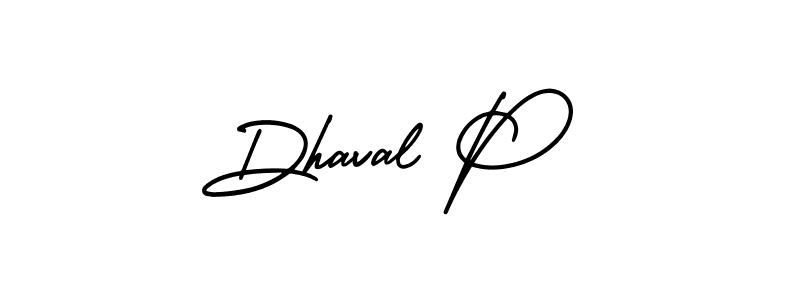 Also You can easily find your signature by using the search form. We will create Dhaval P name handwritten signature images for you free of cost using AmerikaSignatureDemo-Regular sign style. Dhaval P signature style 3 images and pictures png