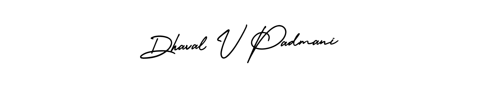 Check out images of Autograph of Dhaval V Padmani name. Actor Dhaval V Padmani Signature Style. AmerikaSignatureDemo-Regular is a professional sign style online. Dhaval V Padmani signature style 3 images and pictures png