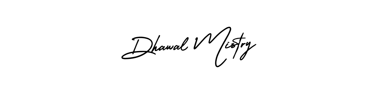 Make a beautiful signature design for name Dhawal Mistry. With this signature (AmerikaSignatureDemo-Regular) style, you can create a handwritten signature for free. Dhawal Mistry signature style 3 images and pictures png