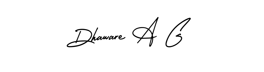 Dhaware A G stylish signature style. Best Handwritten Sign (AmerikaSignatureDemo-Regular) for my name. Handwritten Signature Collection Ideas for my name Dhaware A G. Dhaware A G signature style 3 images and pictures png