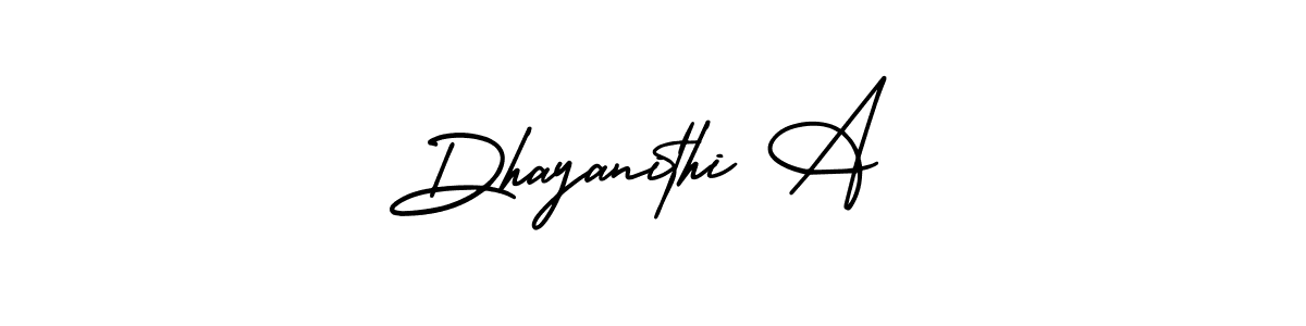 Create a beautiful signature design for name Dhayanithi A. With this signature (AmerikaSignatureDemo-Regular) fonts, you can make a handwritten signature for free. Dhayanithi A signature style 3 images and pictures png