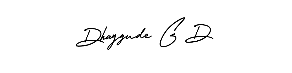 Make a short Dhaygude G D signature style. Manage your documents anywhere anytime using AmerikaSignatureDemo-Regular. Create and add eSignatures, submit forms, share and send files easily. Dhaygude G D signature style 3 images and pictures png