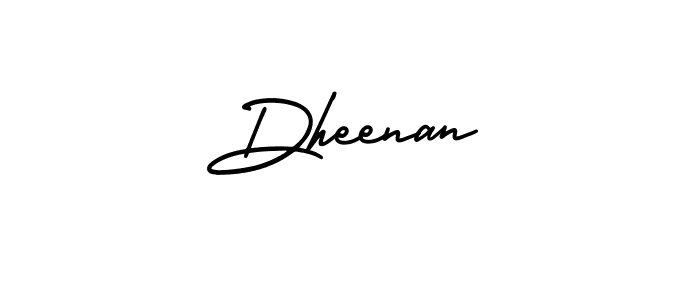 Use a signature maker to create a handwritten signature online. With this signature software, you can design (AmerikaSignatureDemo-Regular) your own signature for name Dheenan. Dheenan signature style 3 images and pictures png