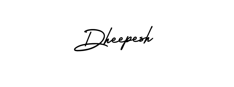 Use a signature maker to create a handwritten signature online. With this signature software, you can design (AmerikaSignatureDemo-Regular) your own signature for name Dheepesh. Dheepesh signature style 3 images and pictures png