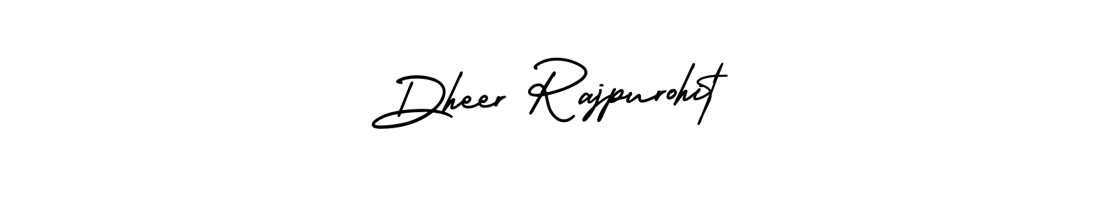 How to make Dheer Rajpurohit signature? AmerikaSignatureDemo-Regular is a professional autograph style. Create handwritten signature for Dheer Rajpurohit name. Dheer Rajpurohit signature style 3 images and pictures png