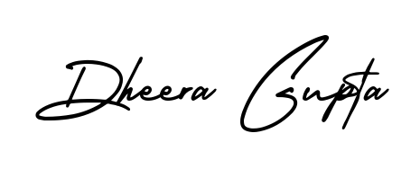 Give your name Dheera Gupta an exquisite flair with the AmerikaSignatureDemo-Regular script font. Ideal for contracts, resumes, and formal letterheads. Dheera Gupta signature style 3 images and pictures png