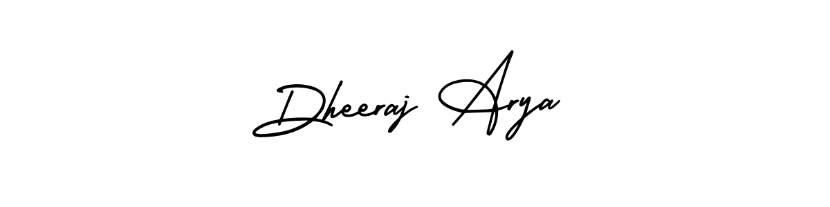 Create a beautiful signature design for name Dheeraj Arya. With this signature (AmerikaSignatureDemo-Regular) fonts, you can make a handwritten signature for free. Dheeraj Arya signature style 3 images and pictures png