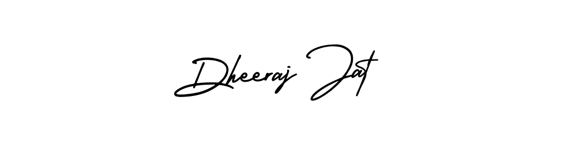 Use a signature maker to create a handwritten signature online. With this signature software, you can design (AmerikaSignatureDemo-Regular) your own signature for name Dheeraj Jat. Dheeraj Jat signature style 3 images and pictures png