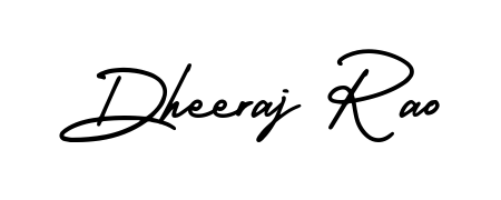 Make a beautiful signature design for name Dheeraj Rao. With this signature (AmerikaSignatureDemo-Regular) style, you can create a handwritten signature for free. Dheeraj Rao signature style 3 images and pictures png