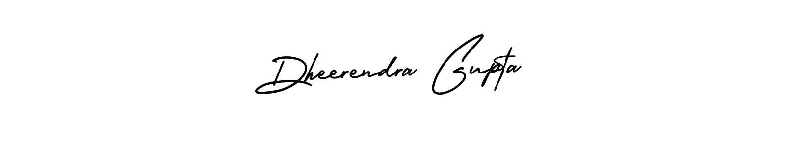 The best way (AmerikaSignatureDemo-Regular) to make a short signature is to pick only two or three words in your name. The name Dheerendra Gupta include a total of six letters. For converting this name. Dheerendra Gupta signature style 3 images and pictures png