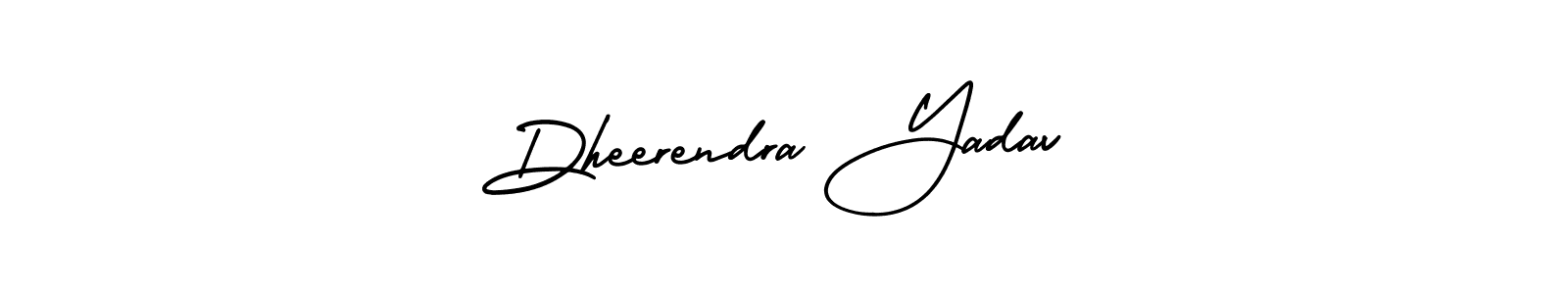 Make a beautiful signature design for name Dheerendra Yadav. With this signature (AmerikaSignatureDemo-Regular) style, you can create a handwritten signature for free. Dheerendra Yadav signature style 3 images and pictures png