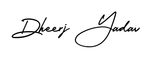Create an unforgettable impression when signing with Dheerj Yadav name styled in AmerikaSignatureDemo-Regular typography. 100% free online generator. Dheerj Yadav signature style 3 images and pictures png