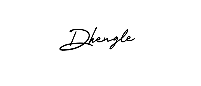 The best way (AmerikaSignatureDemo-Regular) to make a short signature is to pick only two or three words in your name. The name Dhengle include a total of six letters. For converting this name. Dhengle signature style 3 images and pictures png