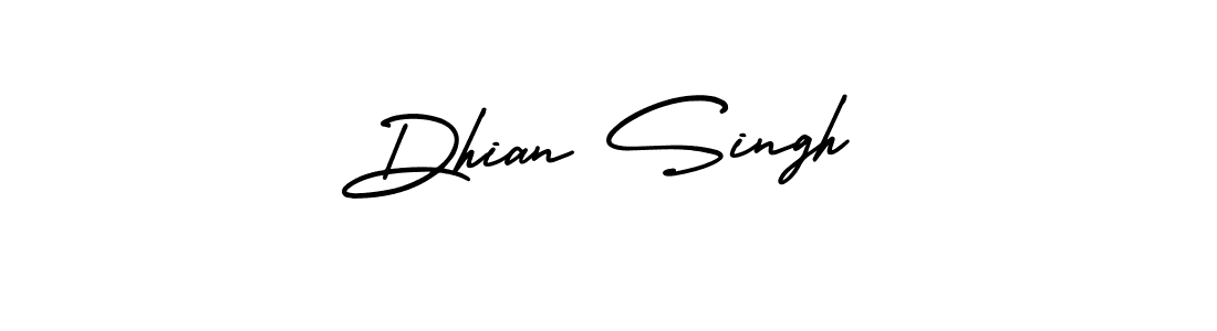 How to Draw Dhian Singh signature style? AmerikaSignatureDemo-Regular is a latest design signature styles for name Dhian Singh. Dhian Singh signature style 3 images and pictures png