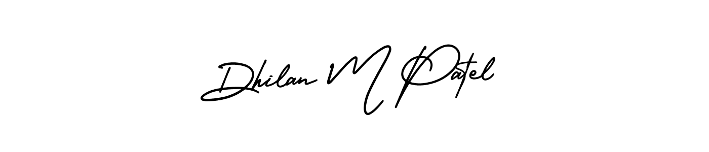 How to Draw Dhilan M Patel signature style? AmerikaSignatureDemo-Regular is a latest design signature styles for name Dhilan M Patel. Dhilan M Patel signature style 3 images and pictures png