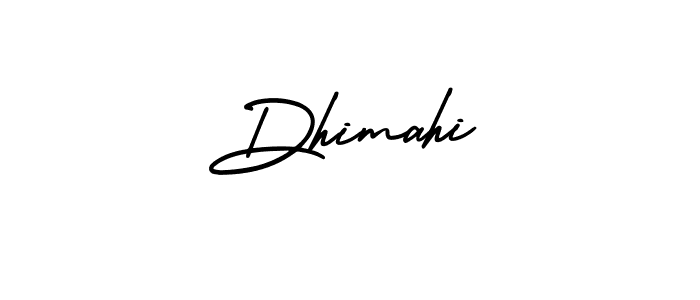 Create a beautiful signature design for name Dhimahi. With this signature (AmerikaSignatureDemo-Regular) fonts, you can make a handwritten signature for free. Dhimahi signature style 3 images and pictures png