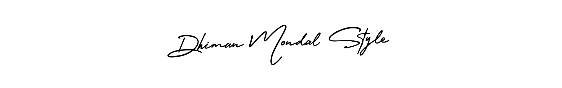 It looks lik you need a new signature style for name Dhiman Mondal Style. Design unique handwritten (AmerikaSignatureDemo-Regular) signature with our free signature maker in just a few clicks. Dhiman Mondal Style signature style 3 images and pictures png