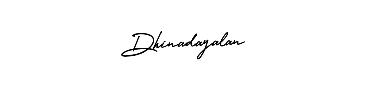 The best way (AmerikaSignatureDemo-Regular) to make a short signature is to pick only two or three words in your name. The name Dhinadayalan include a total of six letters. For converting this name. Dhinadayalan signature style 3 images and pictures png