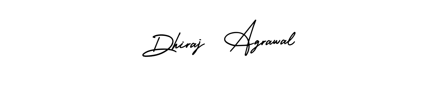 How to make Dhiraj  Agrawal name signature. Use AmerikaSignatureDemo-Regular style for creating short signs online. This is the latest handwritten sign. Dhiraj  Agrawal signature style 3 images and pictures png