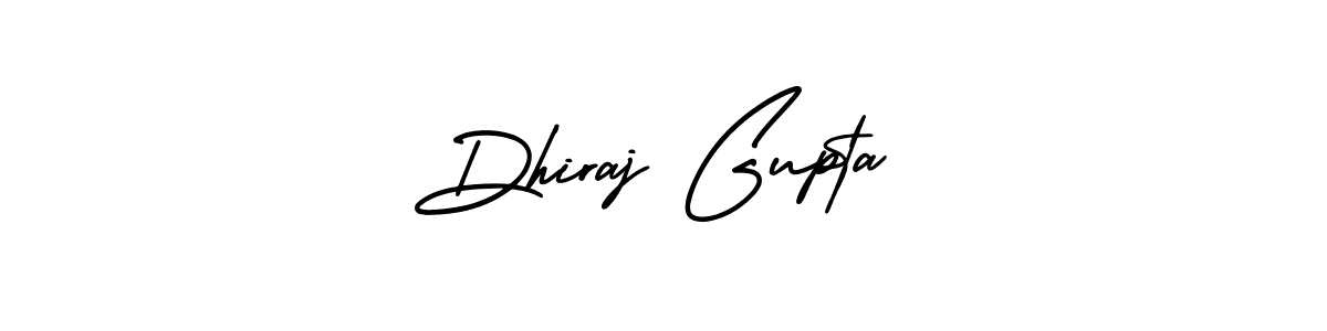 Make a beautiful signature design for name Dhiraj Gupta. With this signature (AmerikaSignatureDemo-Regular) style, you can create a handwritten signature for free. Dhiraj Gupta signature style 3 images and pictures png