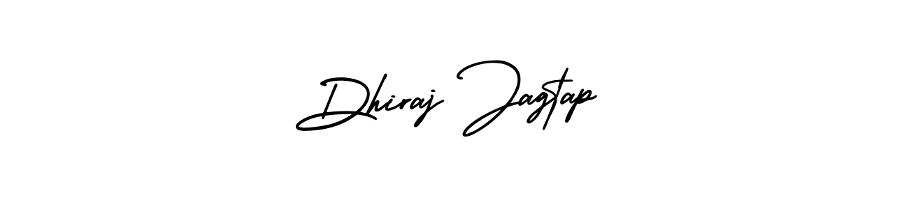 How to make Dhiraj Jagtap name signature. Use AmerikaSignatureDemo-Regular style for creating short signs online. This is the latest handwritten sign. Dhiraj Jagtap signature style 3 images and pictures png