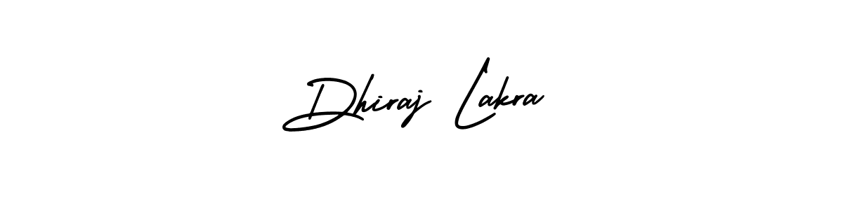 Dhiraj Lakra stylish signature style. Best Handwritten Sign (AmerikaSignatureDemo-Regular) for my name. Handwritten Signature Collection Ideas for my name Dhiraj Lakra. Dhiraj Lakra signature style 3 images and pictures png