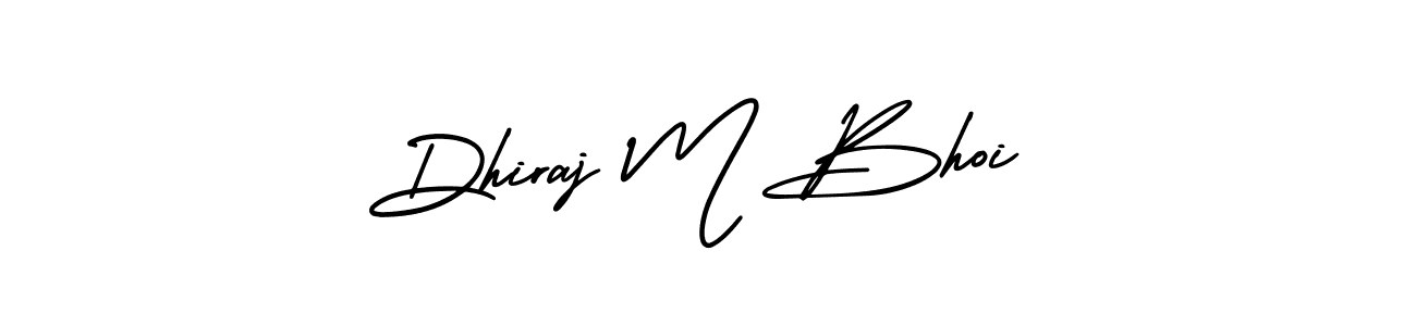 Design your own signature with our free online signature maker. With this signature software, you can create a handwritten (AmerikaSignatureDemo-Regular) signature for name Dhiraj M Bhoi. Dhiraj M Bhoi signature style 3 images and pictures png