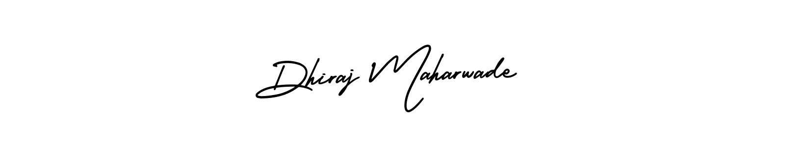 Make a beautiful signature design for name Dhiraj Maharwade. Use this online signature maker to create a handwritten signature for free. Dhiraj Maharwade signature style 3 images and pictures png