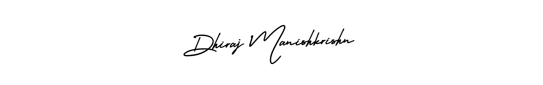 Design your own signature with our free online signature maker. With this signature software, you can create a handwritten (AmerikaSignatureDemo-Regular) signature for name Dhiraj Manishkrishn. Dhiraj Manishkrishn signature style 3 images and pictures png