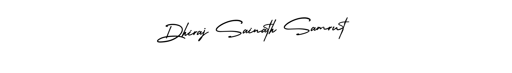 How to make Dhiraj Sainath Samrut signature? AmerikaSignatureDemo-Regular is a professional autograph style. Create handwritten signature for Dhiraj Sainath Samrut name. Dhiraj Sainath Samrut signature style 3 images and pictures png