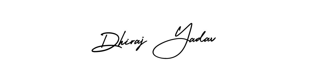 How to Draw Dhiraj Yadav signature style? AmerikaSignatureDemo-Regular is a latest design signature styles for name Dhiraj Yadav. Dhiraj Yadav signature style 3 images and pictures png