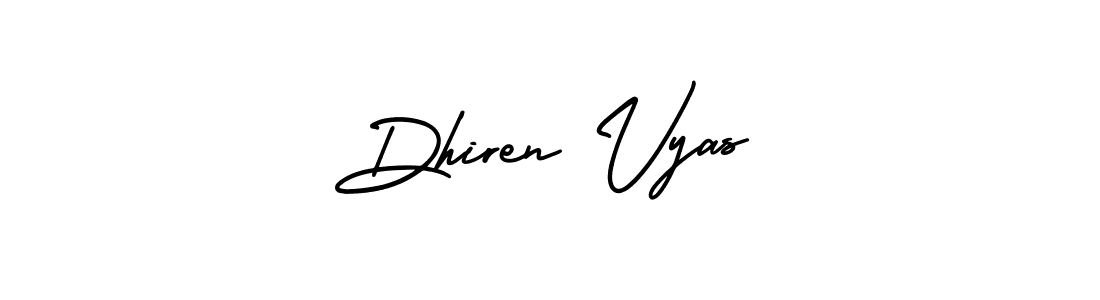 Also we have Dhiren Vyas name is the best signature style. Create professional handwritten signature collection using AmerikaSignatureDemo-Regular autograph style. Dhiren Vyas signature style 3 images and pictures png