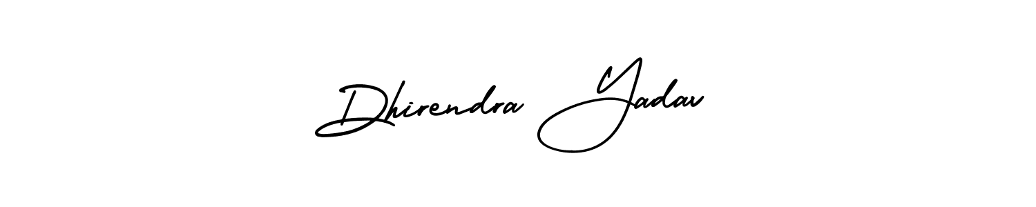 How to Draw Dhirendra Yadav signature style? AmerikaSignatureDemo-Regular is a latest design signature styles for name Dhirendra Yadav. Dhirendra Yadav signature style 3 images and pictures png