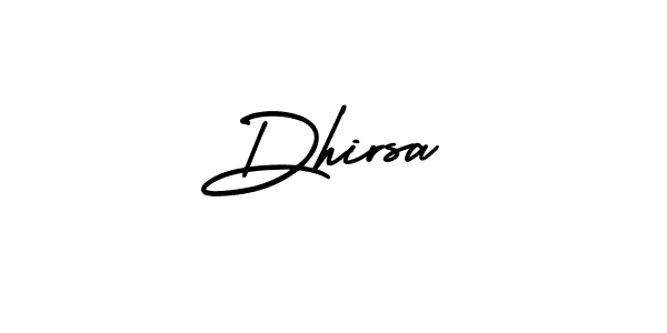 Dhirsa stylish signature style. Best Handwritten Sign (AmerikaSignatureDemo-Regular) for my name. Handwritten Signature Collection Ideas for my name Dhirsa. Dhirsa signature style 3 images and pictures png