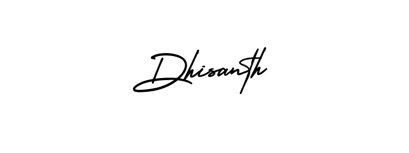 Create a beautiful signature design for name Dhisanth. With this signature (AmerikaSignatureDemo-Regular) fonts, you can make a handwritten signature for free. Dhisanth signature style 3 images and pictures png
