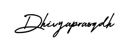 The AmerikaSignatureDemo-Regular font transforms the name Dhivyaprasqdh into an executive sign with sharp precision and distinguished character. Dhivyaprasqdh signature style 3 images and pictures png
