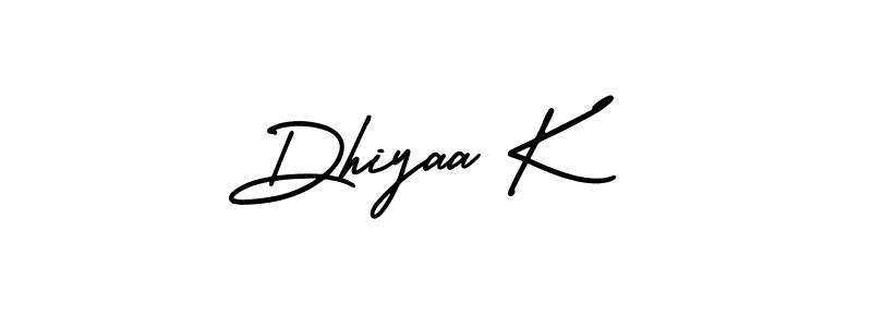 Also You can easily find your signature by using the search form. We will create Dhiyaa K name handwritten signature images for you free of cost using AmerikaSignatureDemo-Regular sign style. Dhiyaa K signature style 3 images and pictures png